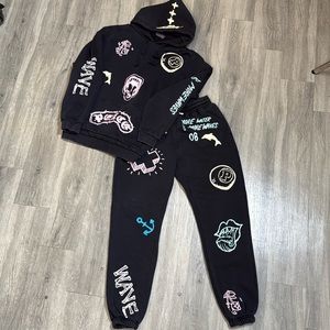Pink Dolphin sweatsuit legendary